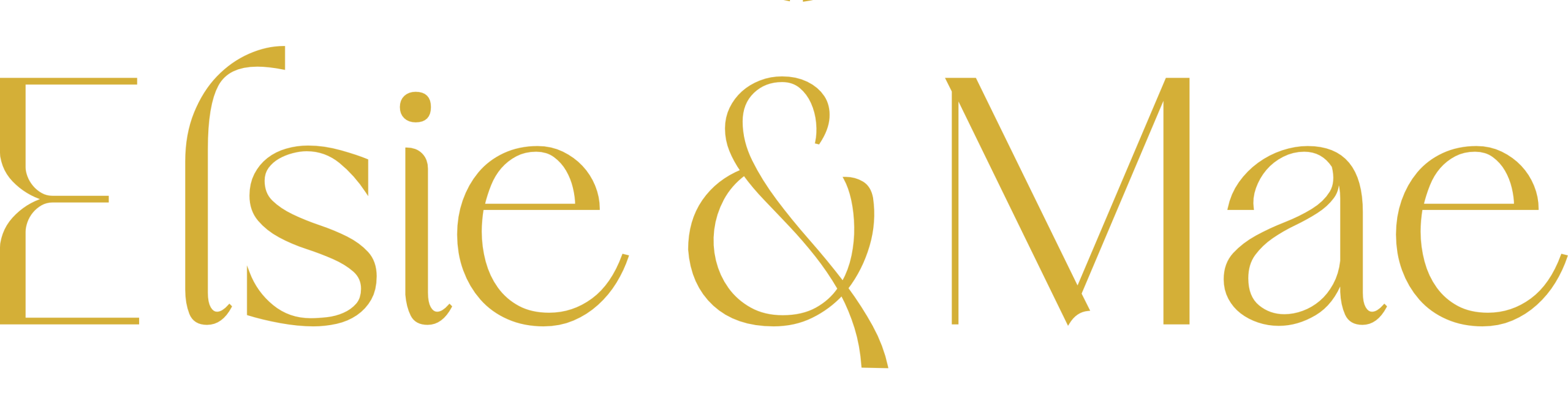 elsie logo gold transparent